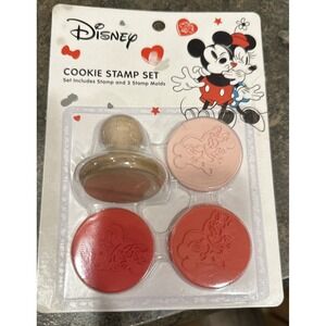 Disney Cookie Stamp Set-Includes Wood Cookie Stamp and 3 Molds New In Package